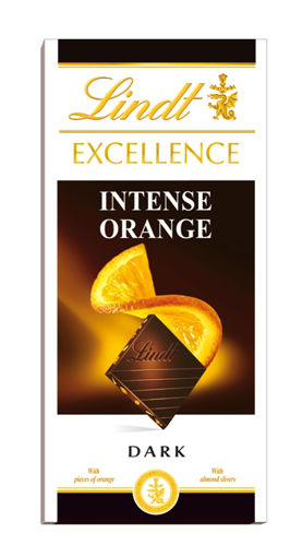 Lindt Excellence Portakalli Çikolata 100gr nin resmi