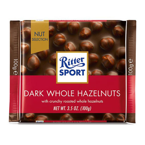Ritter Sport Dark Whole Hazelnuts 100 Gr nin resmi