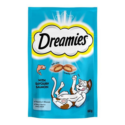 Dreamies Somonlu Kedi Ödül Mamasi 60gr nin resmi