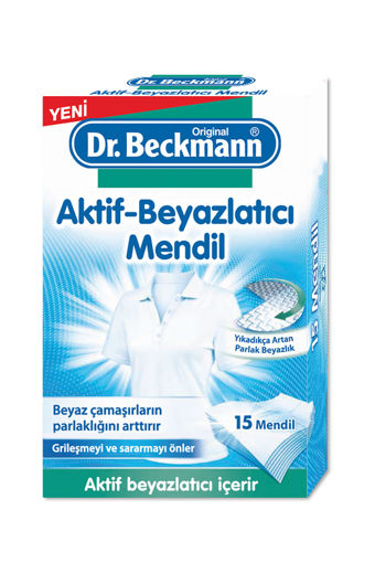 Dr.Beckmann Aktif Beyazlatici Mendil 15'Li nin resmi