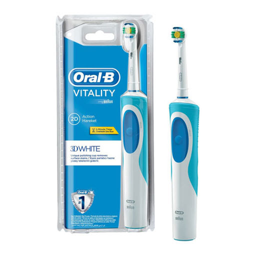Oral-B Vitality Şarj Edilebilir Diş Fırçası 3D White nin resmi