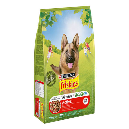 Friskies Aktif Köpekler İçin Etli Köpek Mama 10kg nin resmi