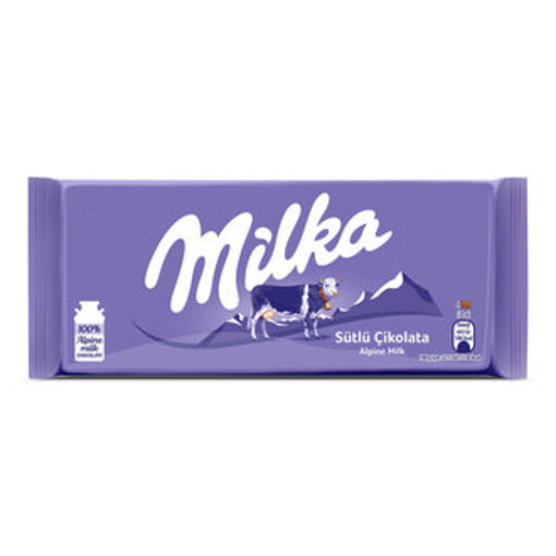 Milka Sütlü Çikolata 80 Gr nin resmi