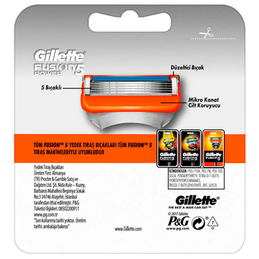 Gillette Fusion Manuel Makine + 1 Yedek Bicak nin resmi