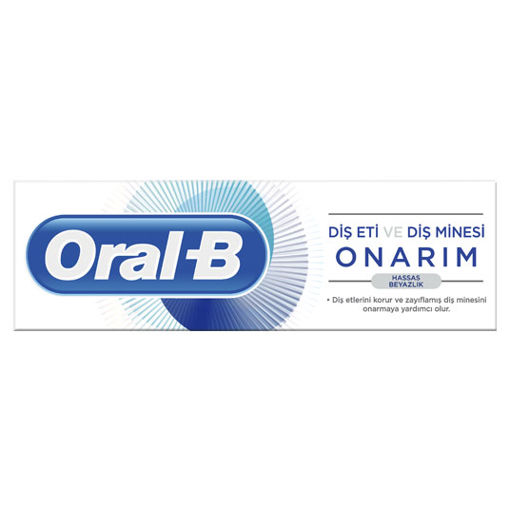 Oral-B 75 ml Diş Eti ve Diş Minesi Onarım Hassas Beyazlık Diş Macunu nin resmi
