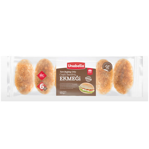 Unabella Mini Cepli Ekmek Tambuğdaylı 4 lü paket 240Gr nin resmi