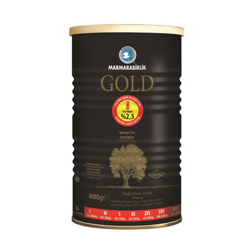 Marmarabirlik Gold Zeytin 800 G 201-230 Ad/Kg nin resmi