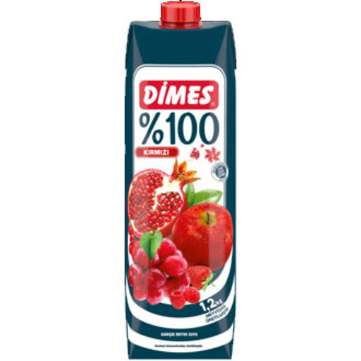 Dimes %100 Kırmızı Meyveler Suyu 1 Lt nin resmi