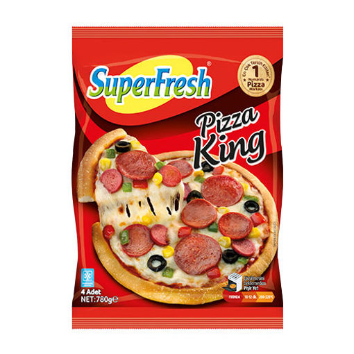 Superfresh Pizza King 4 Lü 780 Gr nin resmi