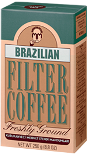 Kurukahveci Mehmet Efendi Brazilian Filtre Coffee 250gr nin resmi