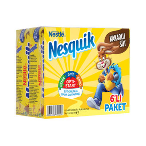 Nestle Nesquik Kakaolu Süt 6x180 Ml nin resmi