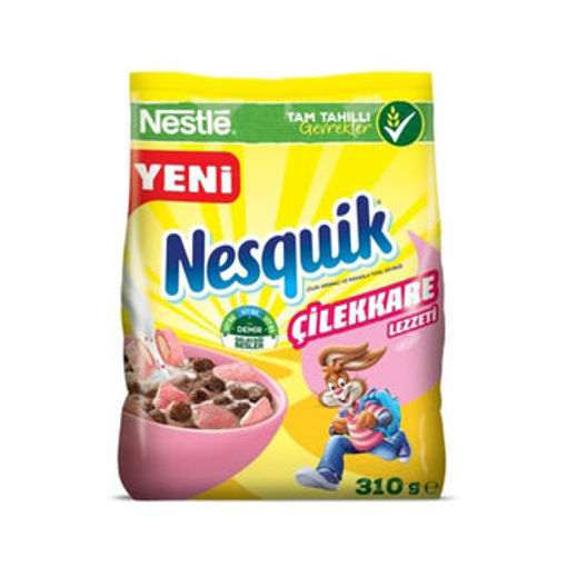 Nesquik Çilek Aromali Tahil Gevrek 310gr nin resmi