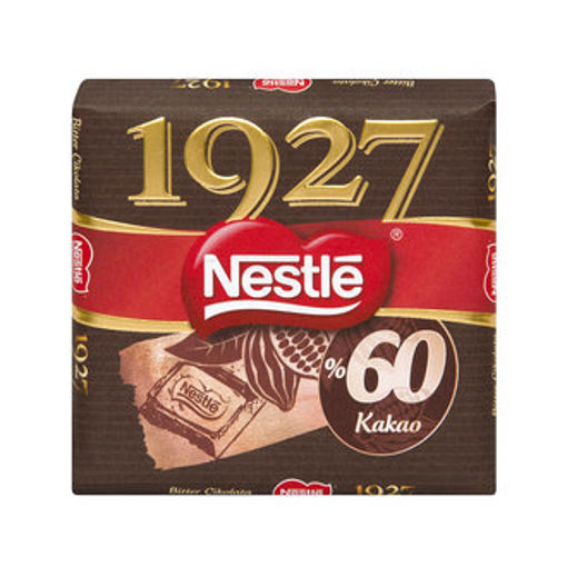 Nestle 60g 1927 Bitter Kare %60 Kakaolu Çikoata nin resmi
