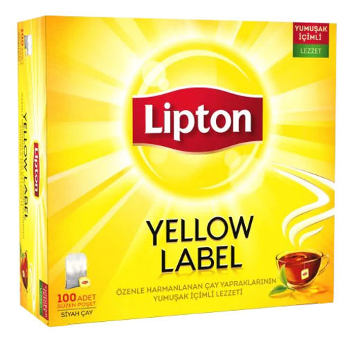 Lipton Yellow Label Bardak Poşet Çay 100 Lü nin resmi