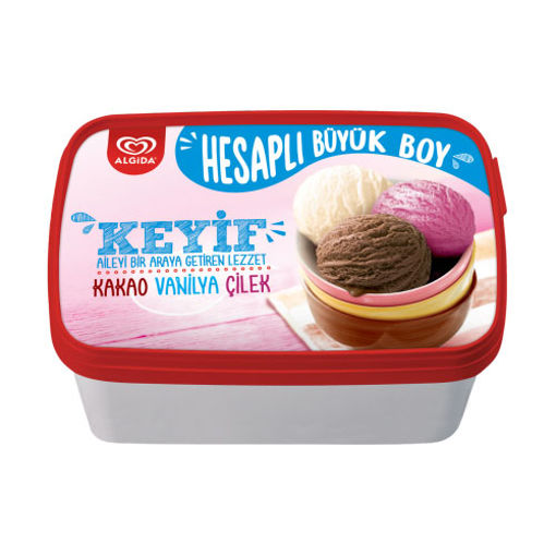 Algida Keyif Çilek Vanilya Kakao 1440ml nin resmi