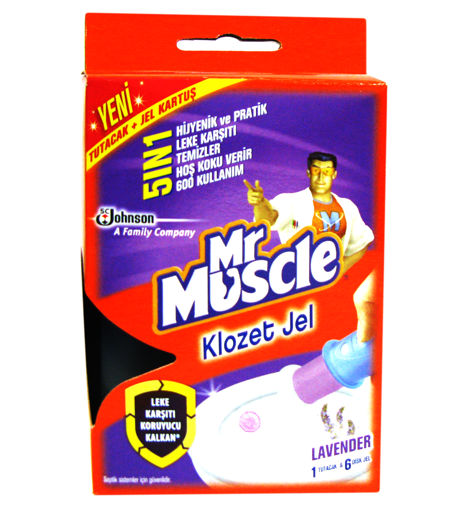 Mr.Muscle Klozet Jel Lavender 38 Gr nin resmi