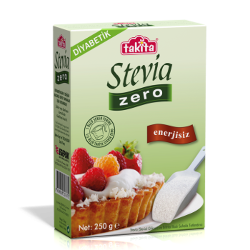 Takita Diyabetik Stevia Zero Beyaz Toz 250gr nin resmi