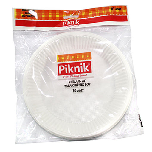 Piknik 1492-P Plastik Tabak 10 Lu nin resmi