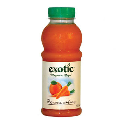 Exotic Meyve Suyu Portakal Havuç 330 Ml nin resmi