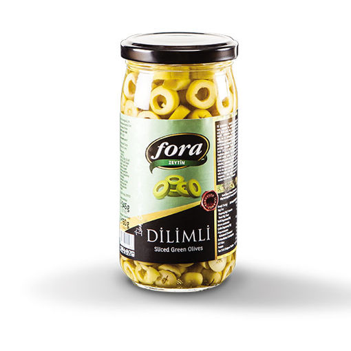 Fora Dilimli Yeşil Zeytin 160 Gr nin resmi