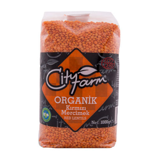 City Farm Organik Kirmizi Mercimek 1000 Gr nin resmi