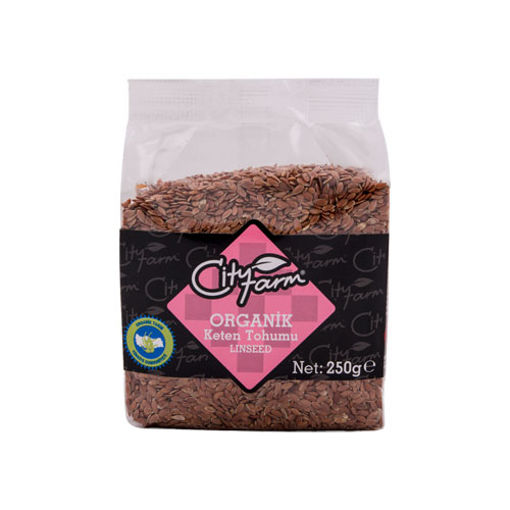 City Farm Organik Keten Tohumu 250 Gr nin resmi