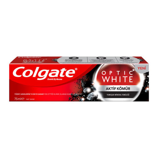 Colgate Optik White Aktif Kömür Diş Macunu 75ml nin resmi