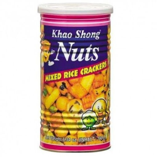 Khao Shong Karisik Pirinc Kraker 120gr nin resmi