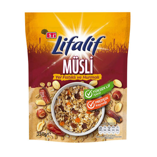Eti Lifalif Yer Fıstıklı Hurmalı Musli 350gr nin resmi