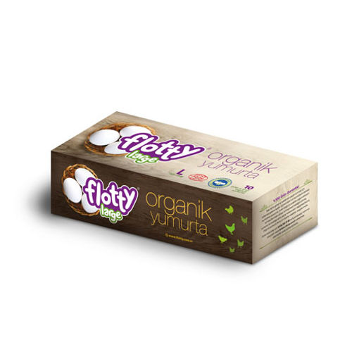 Flotty Organik Yumurta 10'lu 63-72 Gr nin resmi