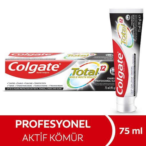 Colgate Total Pro Aktif Kömür Diş Macunu 75 Ml nin resmi
