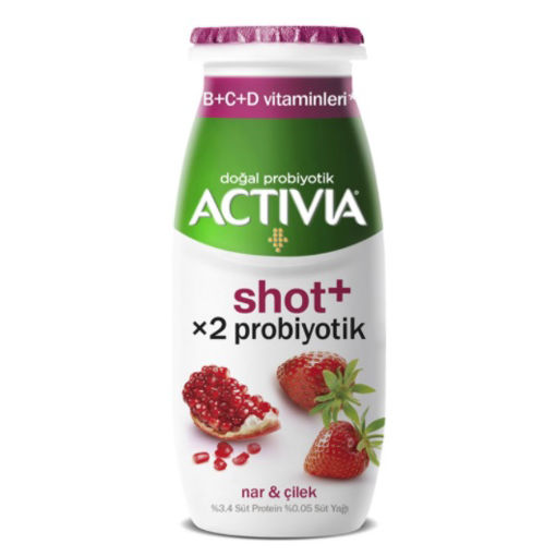 Activia X2 Probiyotik Shot Nar Çilekli 80 Ml nin resmi