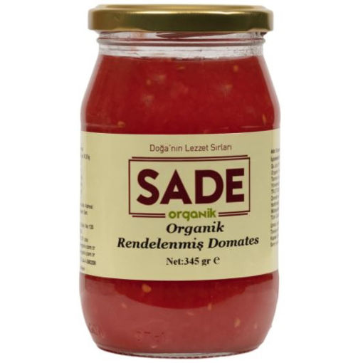 Sade Organik Rendelenmiş Domates 345 Gr nin resmi