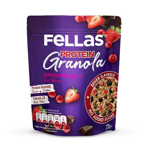 Fellas Protein Granola Kırmızı Meyveler 270 Gr nin resmi