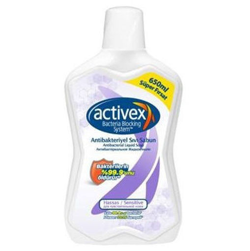 Activex Antibakteriyel Sıvı Sabun Hassas Koruma 650 Ml nin resmi