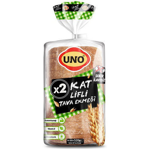 Uno 2 Kat Lifli Tava Ekmek 450gr nin resmi