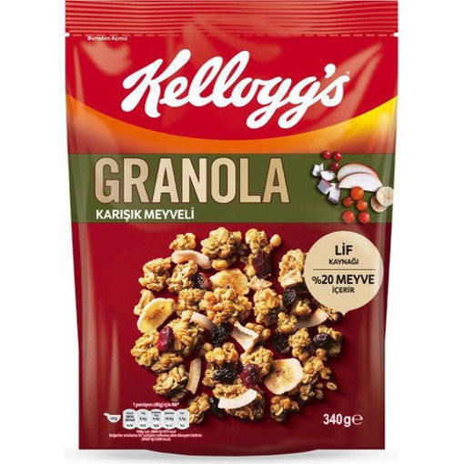 Kelloggs Granola Meyveli 340 Gr nin resmi