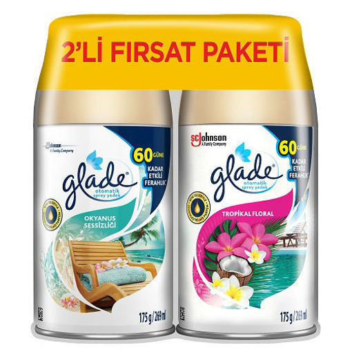 Glade Otomatik Sprey 2li Okyanus+Tropikal 269ml nin resmi