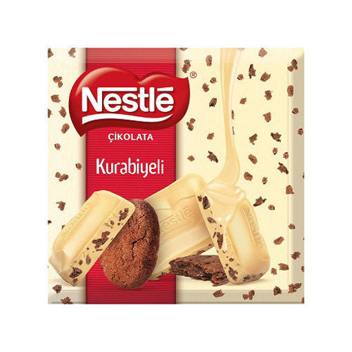 Nestle Kurabiye Parçacıklı Beyaz Çikolata 60 Gr nin resmi