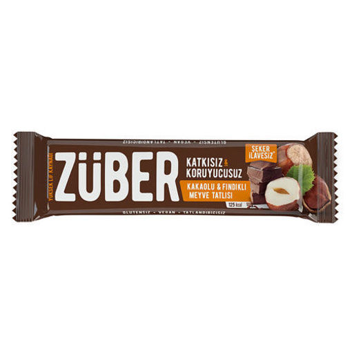 Züber Fındıklı Çikolatalı Meyve Bar 40 G nin resmi