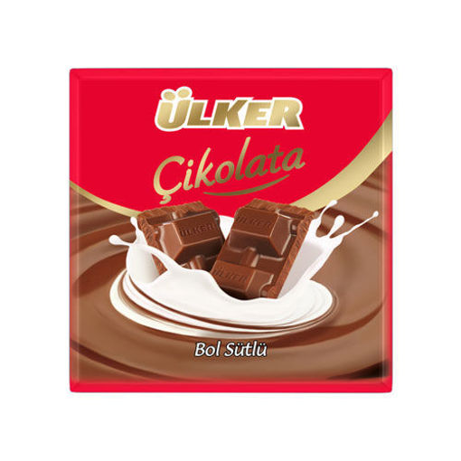 Ülker Bol Sütlü Kare Çikolata 60 Gr nin resmi