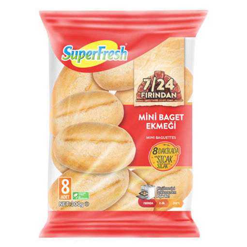 Superfresh Fırından Mini Baget Ekmeği 300 Gr nin resmi