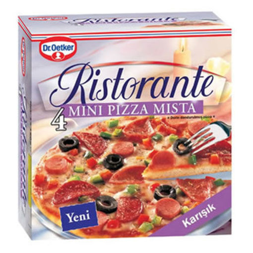 Dr Oetker Ristorante Pizza Mista 4 Lü 600 Gr nin resmi