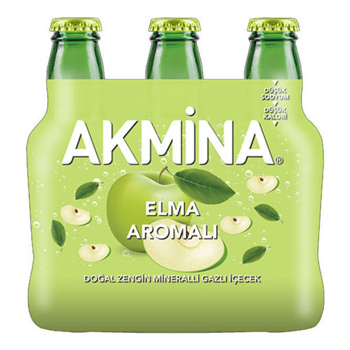 Akmina Elma Aromalı Soda 6X200 Ml nin resmi