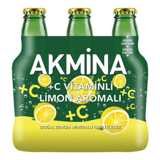 Akmina +C Vitaminli Limon Aromalı Soda 6X200 Ml nin resmi