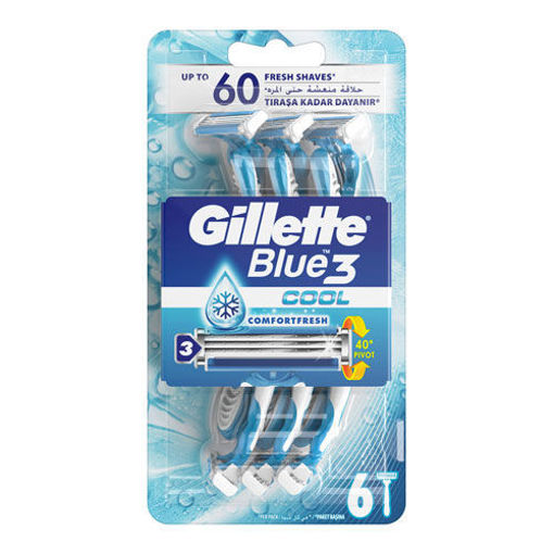 Gillette Blue3 Cool Kullan At Tıraş Bıçağı 6 lı nin resmi
