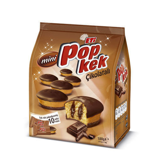 Eti Popkek Mini Çikolata Kaplamalı Kek 180 Gr nin resmi