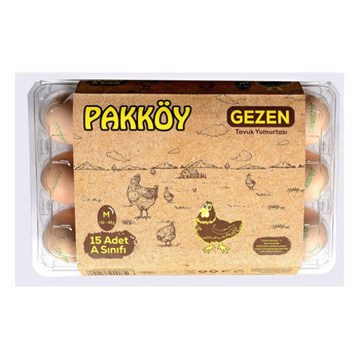 Pakköy Gezen Tavuk Yumurtası 15'li nin resmi