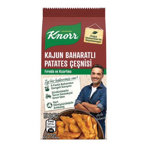 Knorr Kajun Baharatlı Patates Çeşnisi 60gr nin resmi