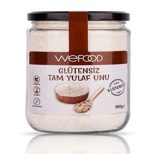 Wefood Glutensiz Tam Yulaf Unu 300gr nin resmi